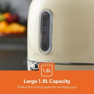 Geepas Cream Classic Automatic Cordless Electric Kettle Gk-38074 Cr