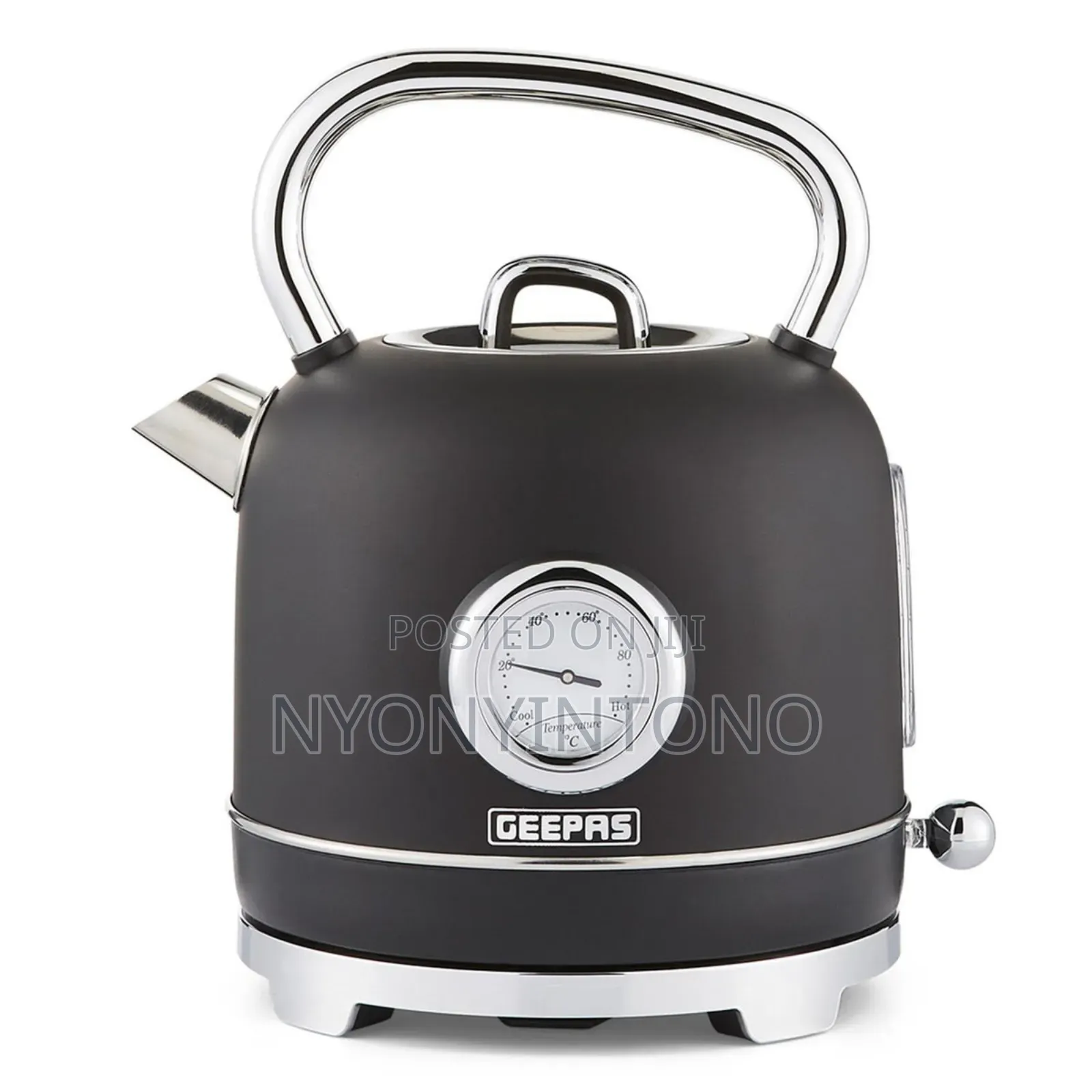 Geepas Black Classic Automatic Cordless Electric Kettle Gk-38074 Bk