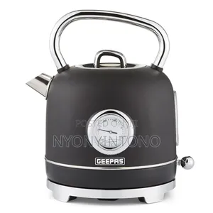 Geepas Black Classic Automatic Cordless Electric Kettle Gk-38074 Bk