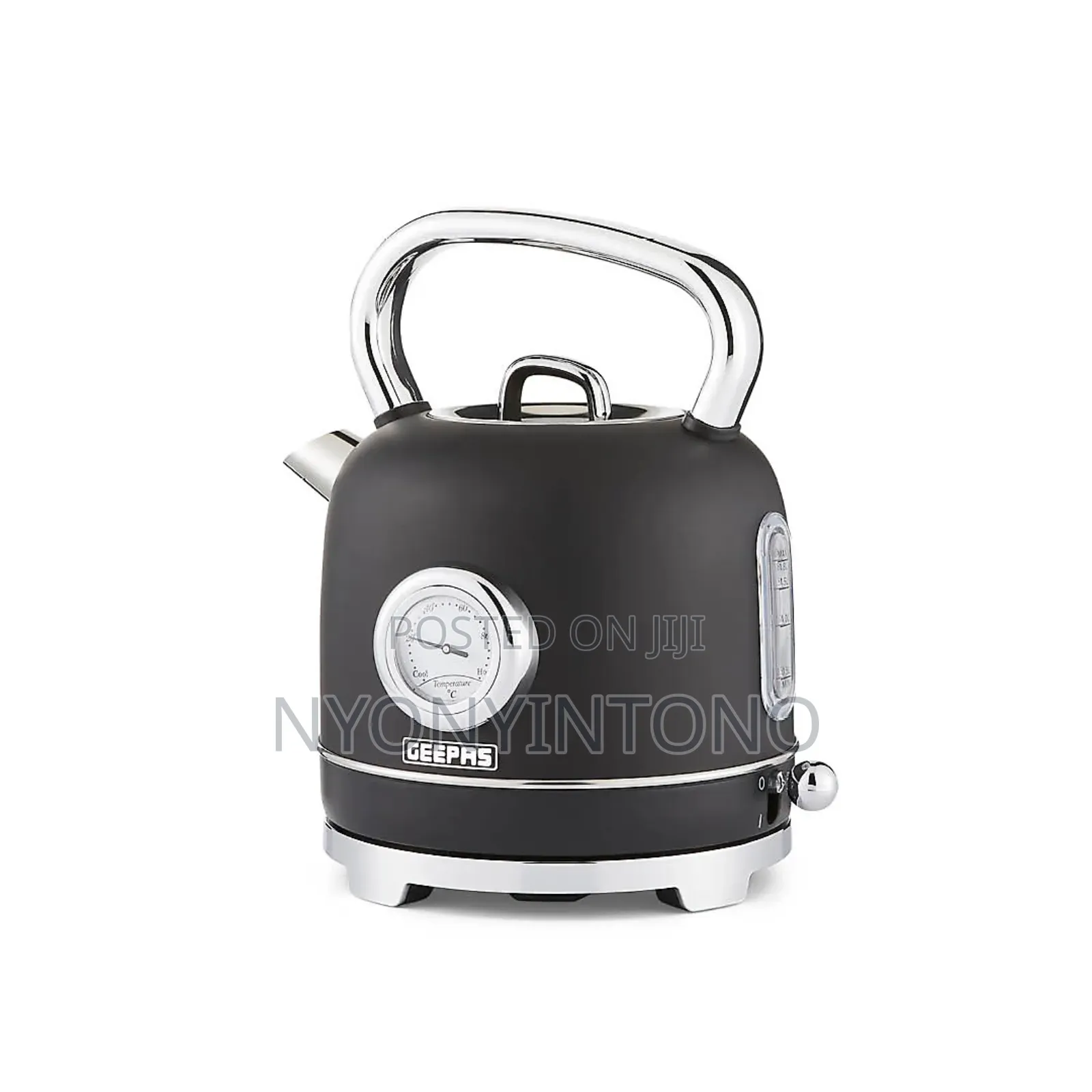 Geepas Black Classic Automatic Cordless Electric Kettle Gk-38074 Bk