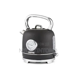 Geepas Black Classic Automatic Cordless Electric Kettle Gk-38074 Bk