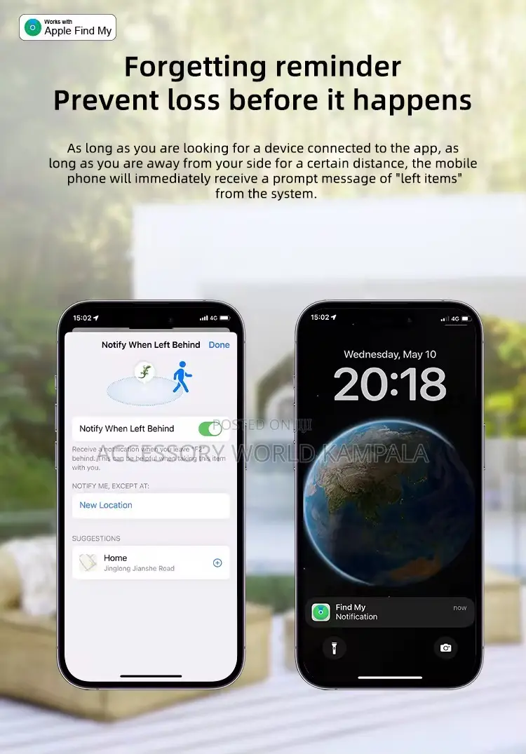 Mfi Air Tag Tracker Smart Locator Unlimited Range