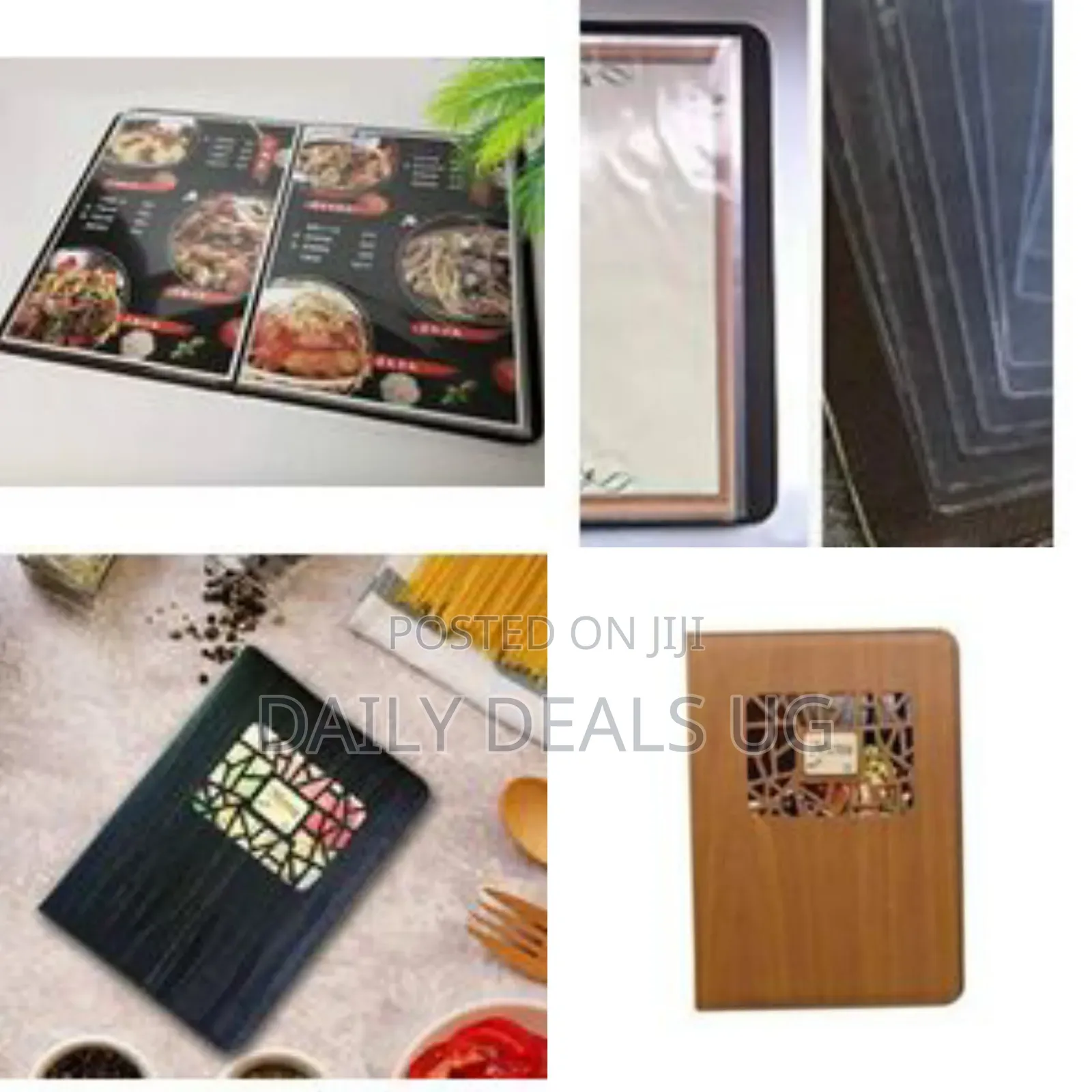 Loose Leaf Leather Menu Book Folder A4 Size, Vertical Insert
