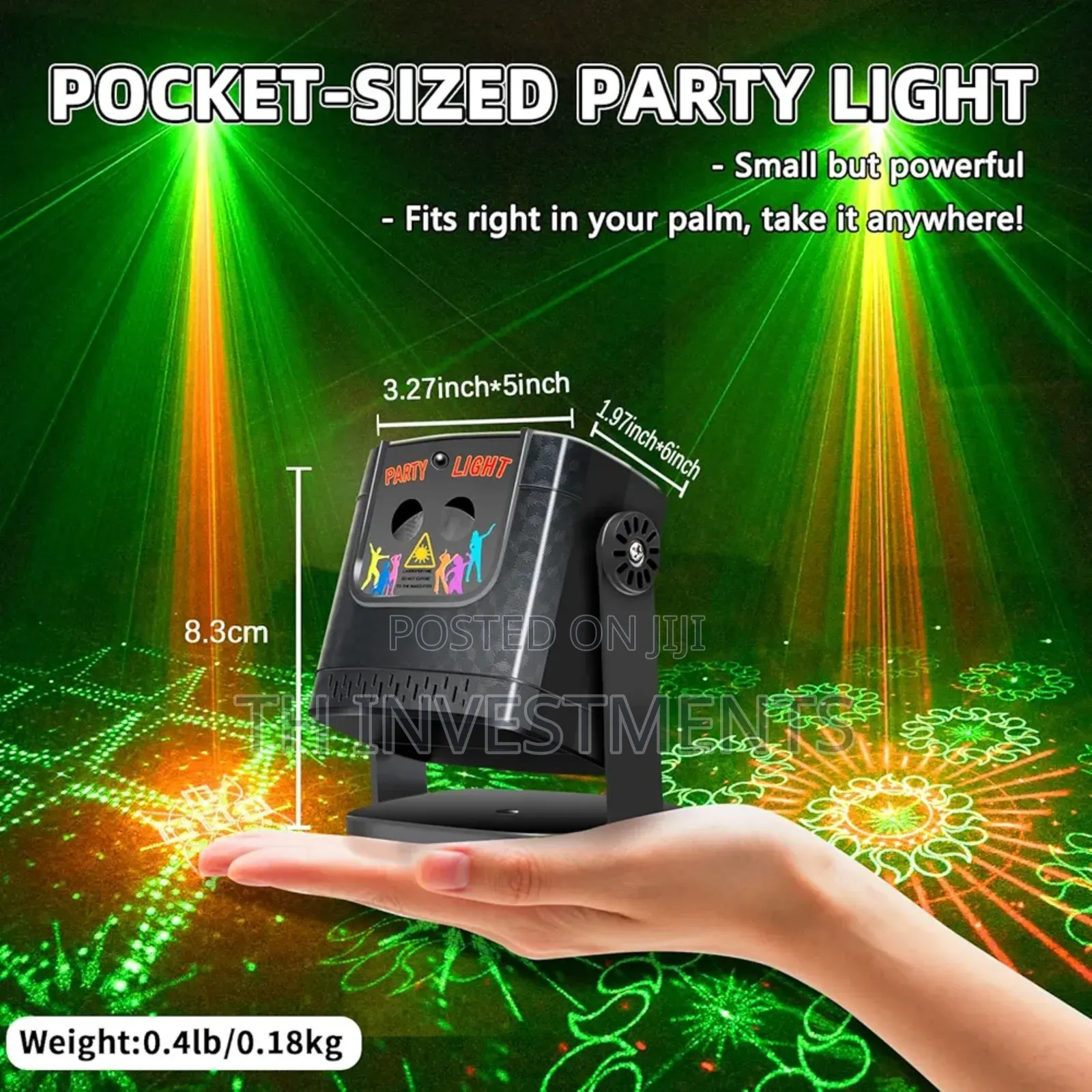 Disco Ball Party Lights, Sound Activated Strobe Light Stage Light