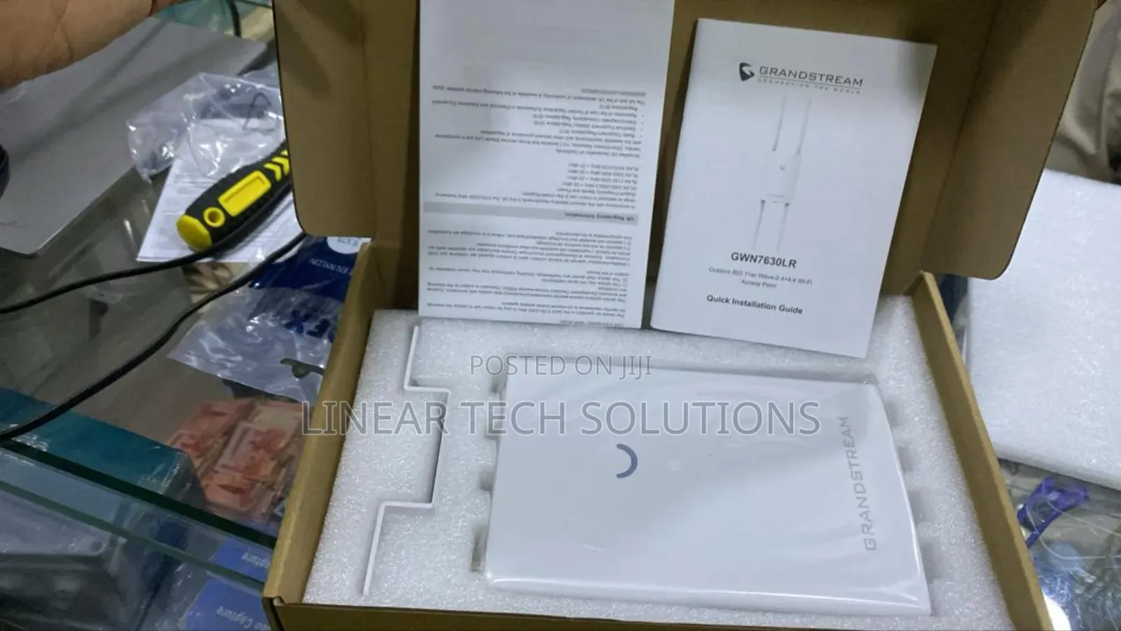 Grandstream Gwn7630lr, an Outdoor Long-Range Wi-Fi Access Point.