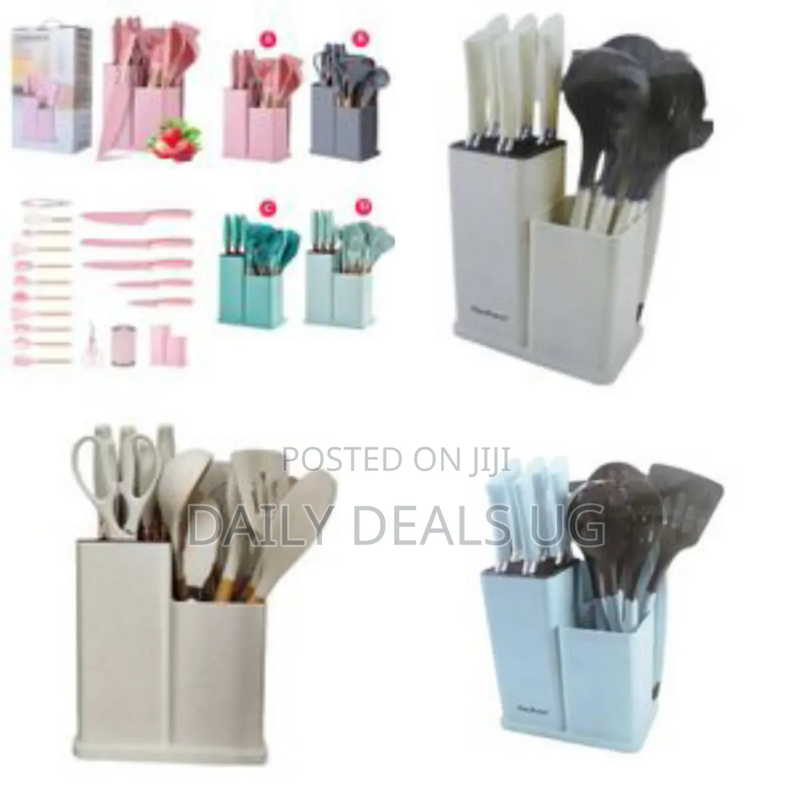 Kitchen Cooking Utensils Knife Set With Block, Holder Cutting