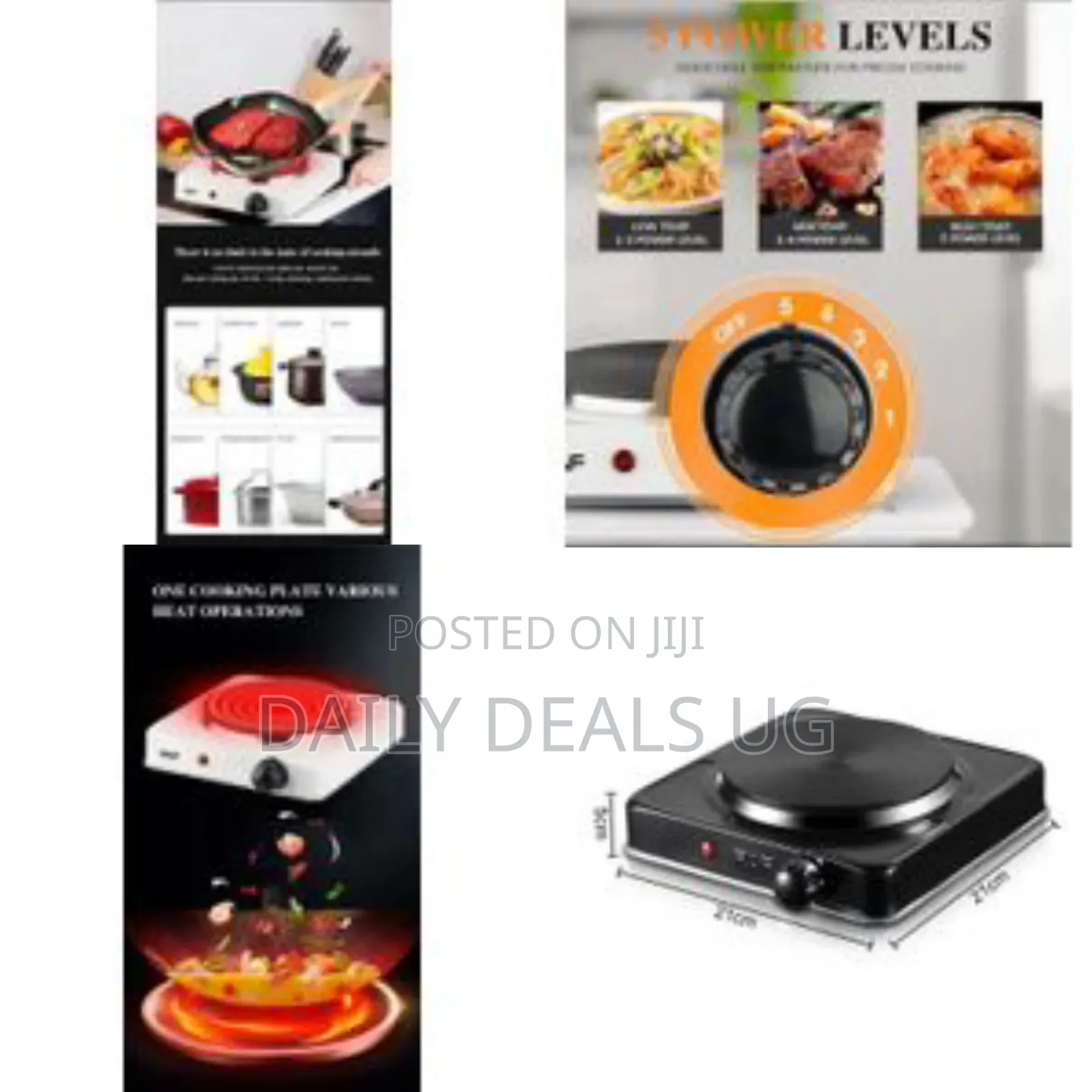 Raf Electric Ceramic Stove 1000 W Cooking Hot Plate With Temperature
