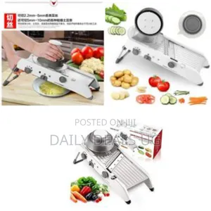 Smart Multi-Functional Mandoline Slicer Vegetable Cutter- White