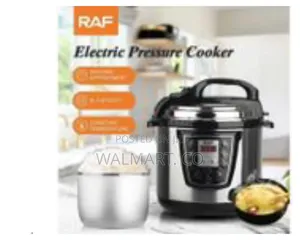 Raf 6 Litres Electric Rice Cooker Steamer Pot-Silver