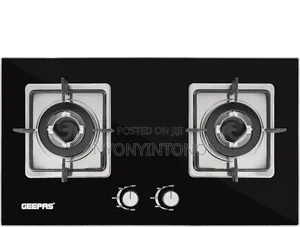 Geepas 2-in-1 Inbuilt Gas Hobb With Tempred Glass Top Ggc31018
