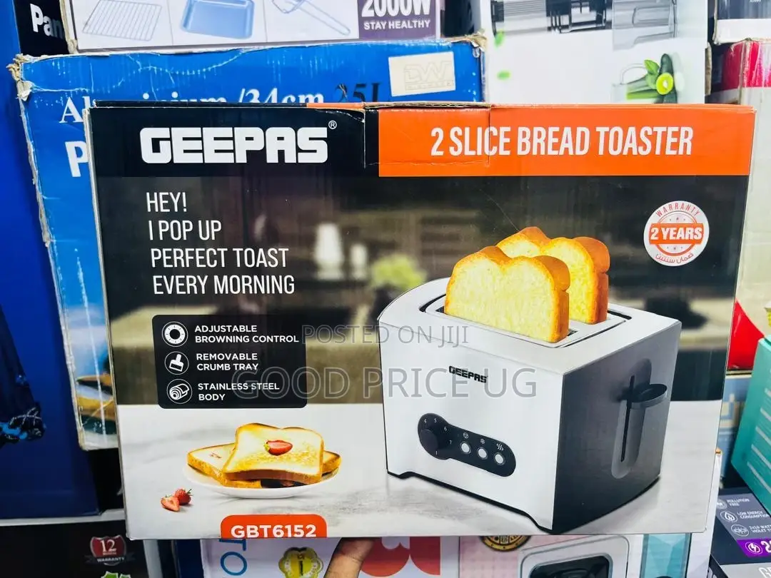 Geepas 2slice Bread Toaster Gbt6152