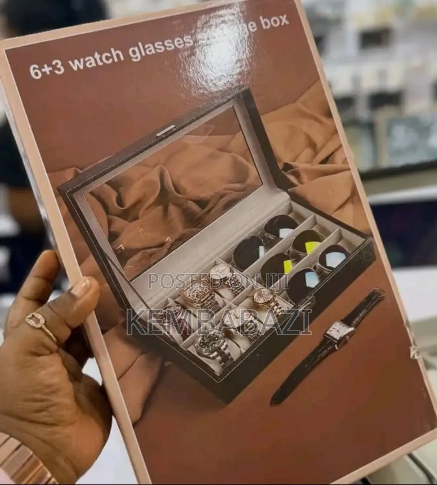 6+3 Watch And Glasses Storage Box