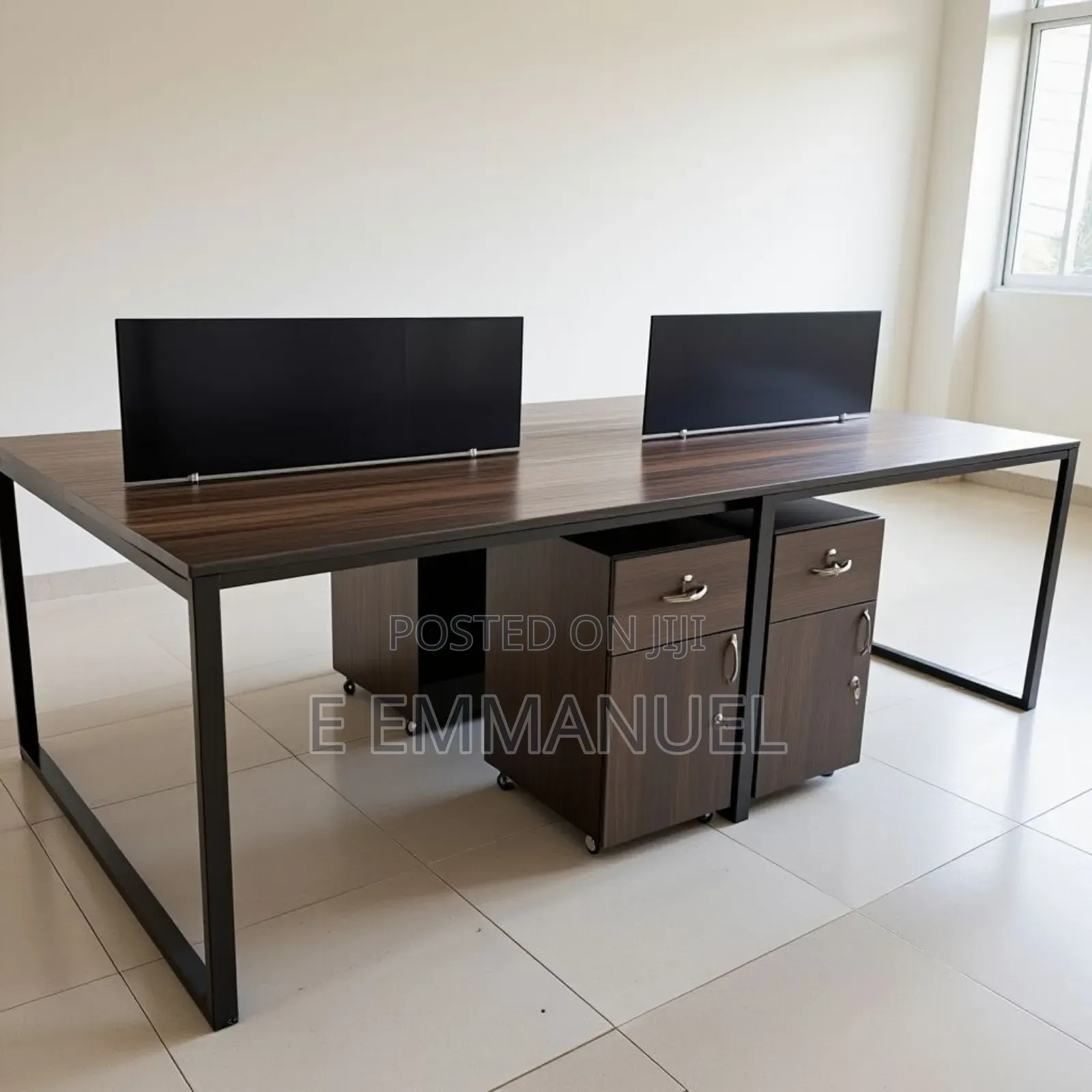 Steel Frame Four Seater Table