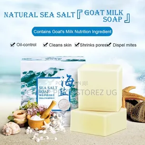 Sea Salt Soap Cleaner Removal Pimple Pores Acne Treatment Goat Milk