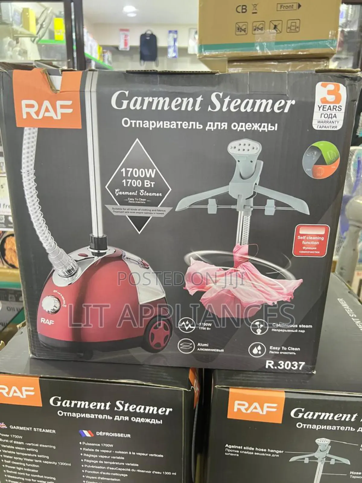 R Garment Steamer 3years Warranty , Durable Enough.