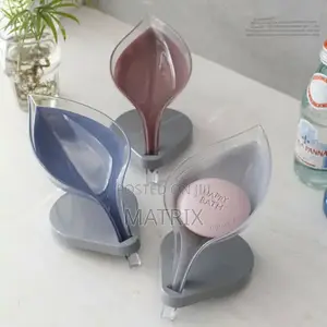 Leaf Soap Bathroom Soap Dish Sponge Case Holder
