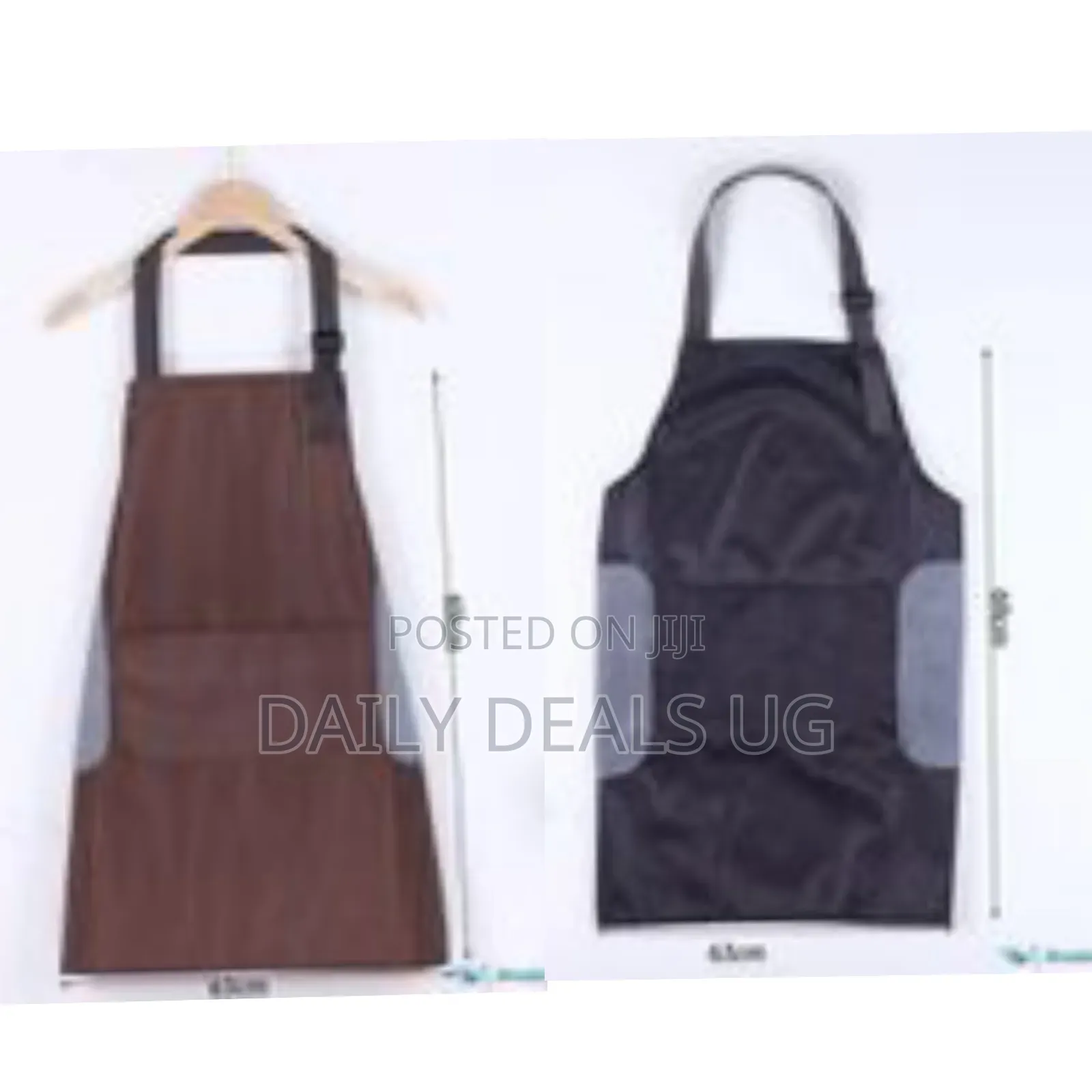 Waterproof Kitchen Apron With Adjustable Neck Strip, Front Pocket