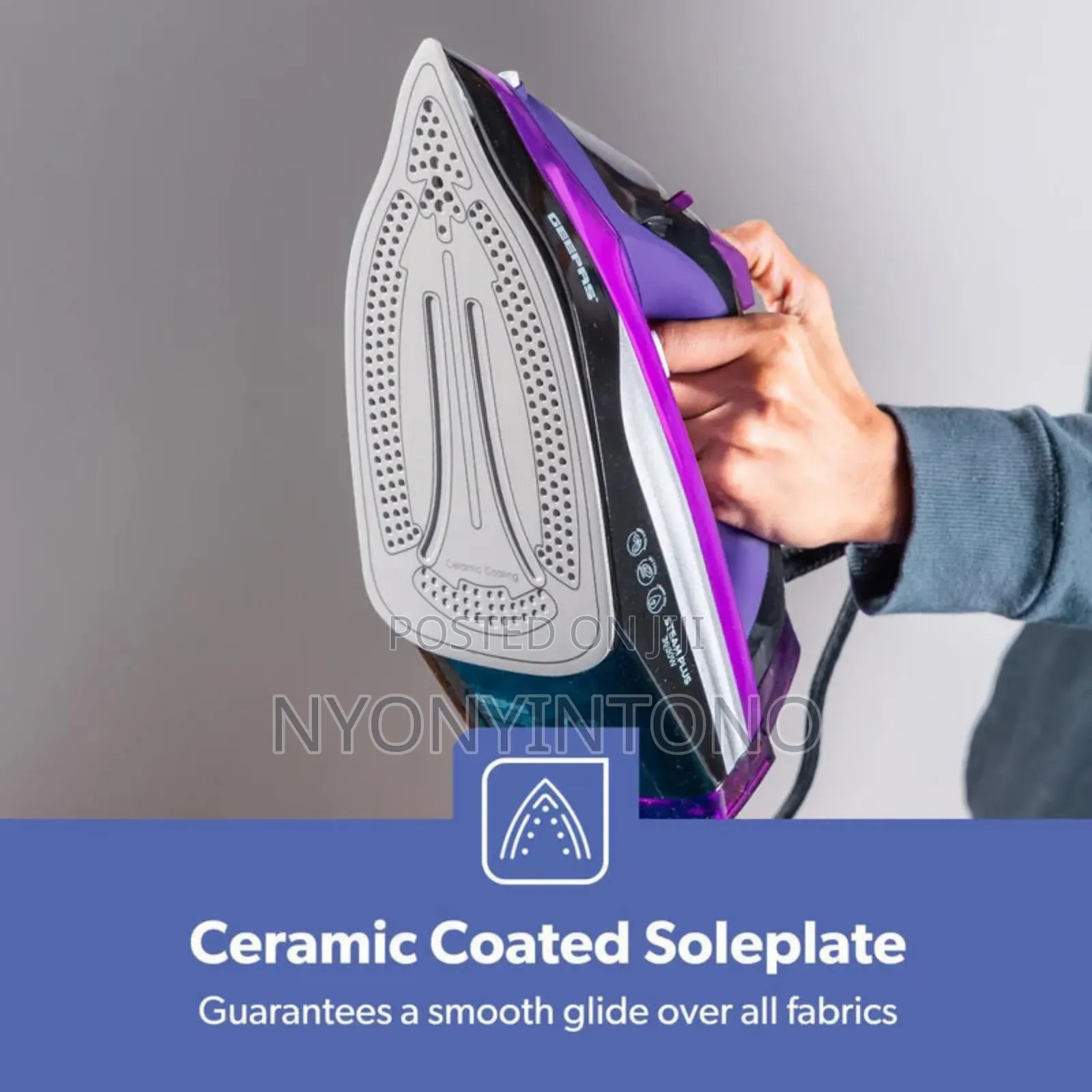 Geepas Ceramic 2 in 1 Dry and Steam Iron Gsi24025