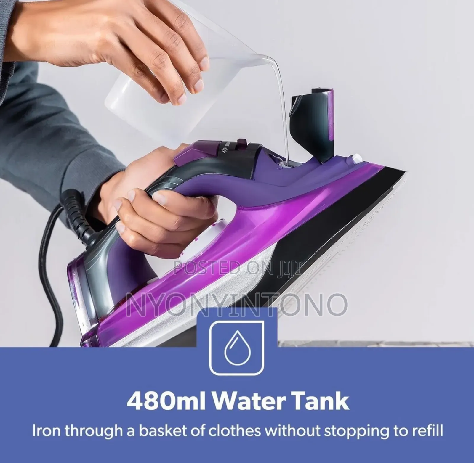 Geepas Ceramic 2 in 1 Dry and Steam Iron Gsi24025