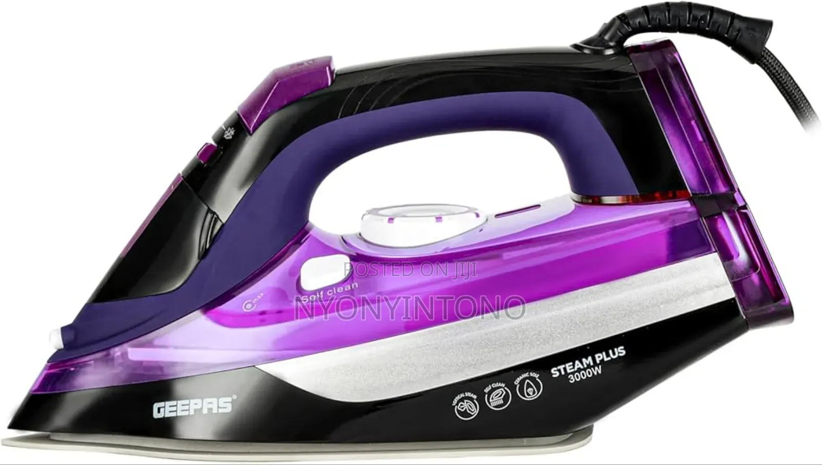 Geepas Ceramic 2 in 1 Dry and Steam Iron Gsi24025