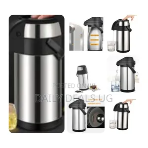 Daydays 5l Thermal Flask Stainless Steel, Pump Action Vacuum Insulated