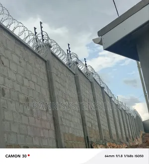 Electric Fence With Razorwire Double Fence