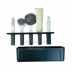 Kitchen Washing Brush Set With Storage Holder For Pots, Pans, Bottles