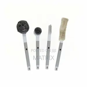 Kitchen Washing Brush Set With Storage Holder For Pots, Pans, Bottles