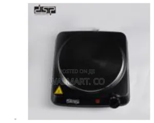 DSP Single Burner Heater Hot Plate With Charging Cable-Black