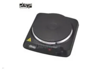 DSP Single Burner Heater Hot Plate With Charging Cable-Black