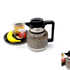 Regal 1litre Stainless Steel Double Wall Vacuum Flask Jug With Plastic