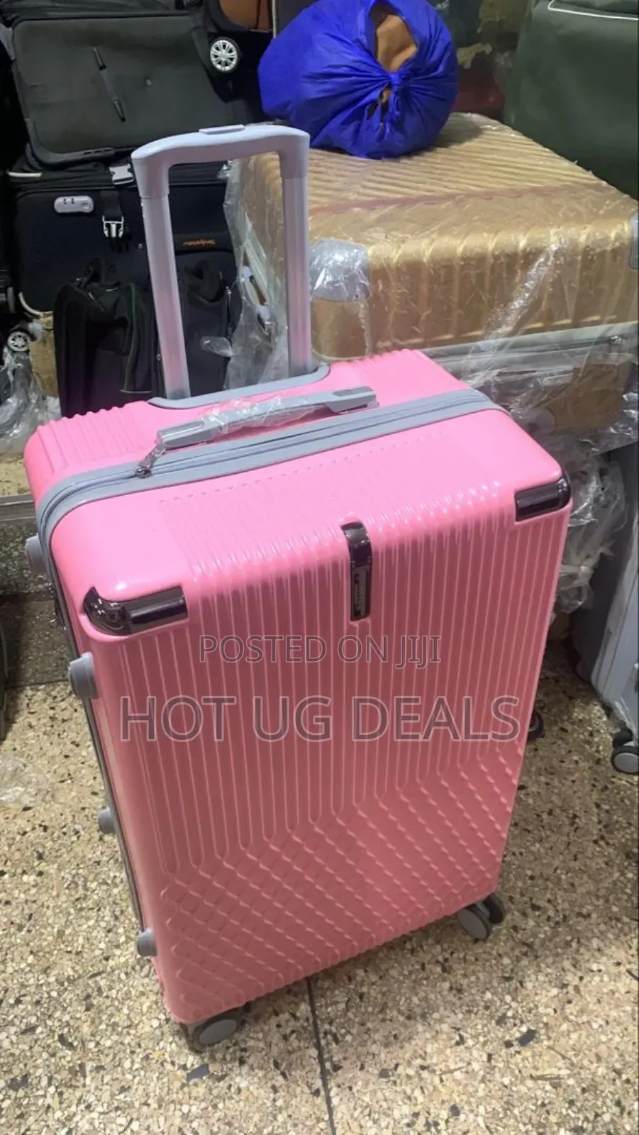 Large Size Waterproof Travel Suitcase- Pink
