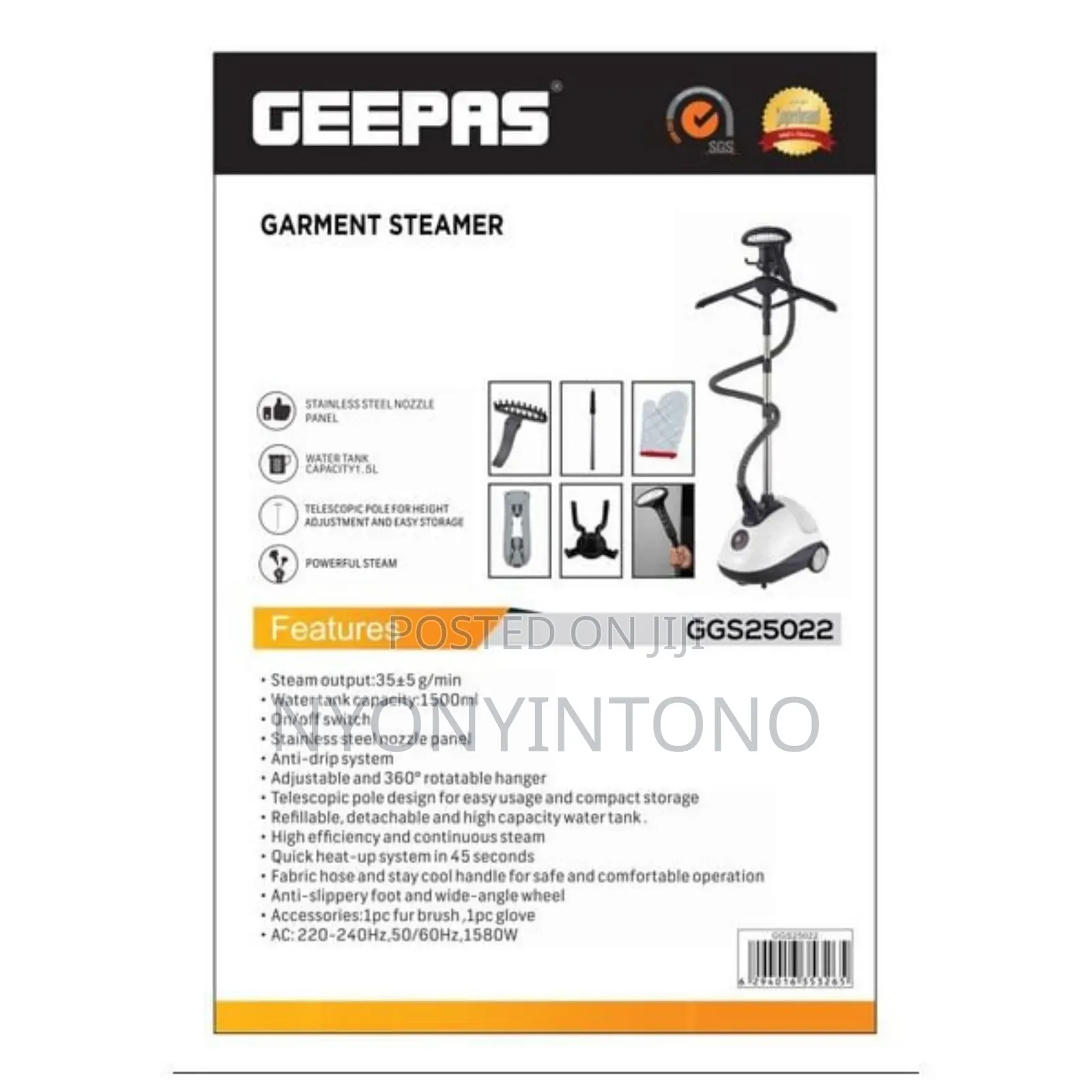 Geepas New Heavy Duty Garment Steamer