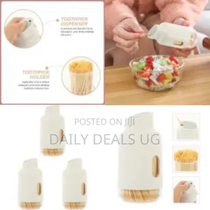 1pc Wooden Toothpicks Tabletop Toothpick Holder Daily Toothpick