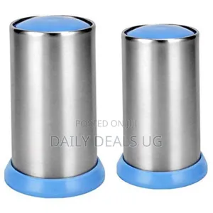 Stainless Steel Toothpick Holder Dispenser - Blue