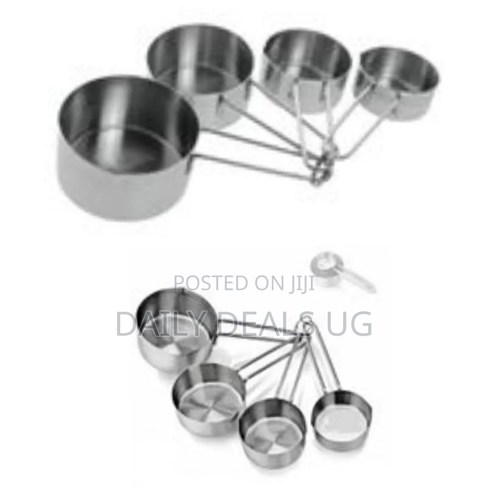 Kitchencraft Stainless Steel Measuring Cups Spoons (4-Piece Set)