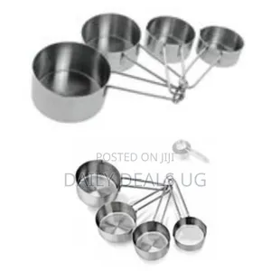 Kitchencraft Stainless Steel Measuring Cups Spoons (4-Piece Set)
