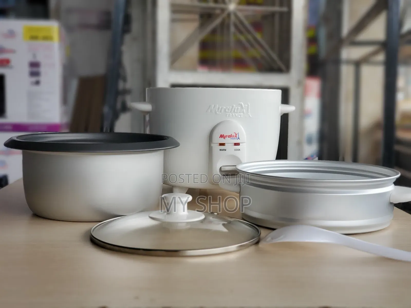 Mini Rice Cooker With a Steamer