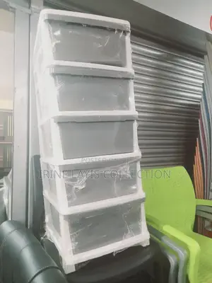 5 Tier Storage Plastic Trolley