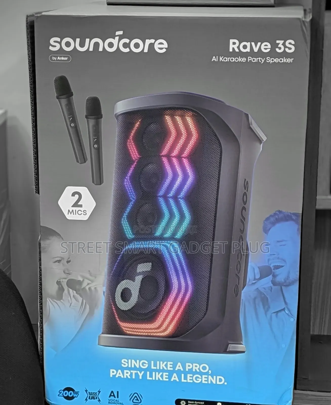 Soundcore Rave 3s 200watts Bluetooth Speaker With Mics
