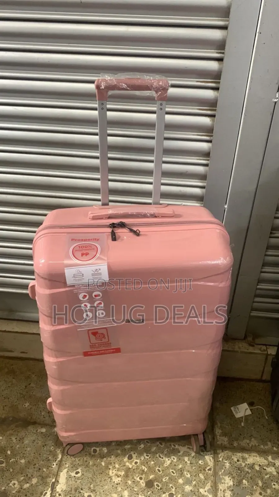 Large Size Rubber Waterproof Suitcase- Multicolor