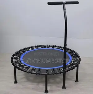 Round Mini Fitness Trampoline Rebounder With Handles