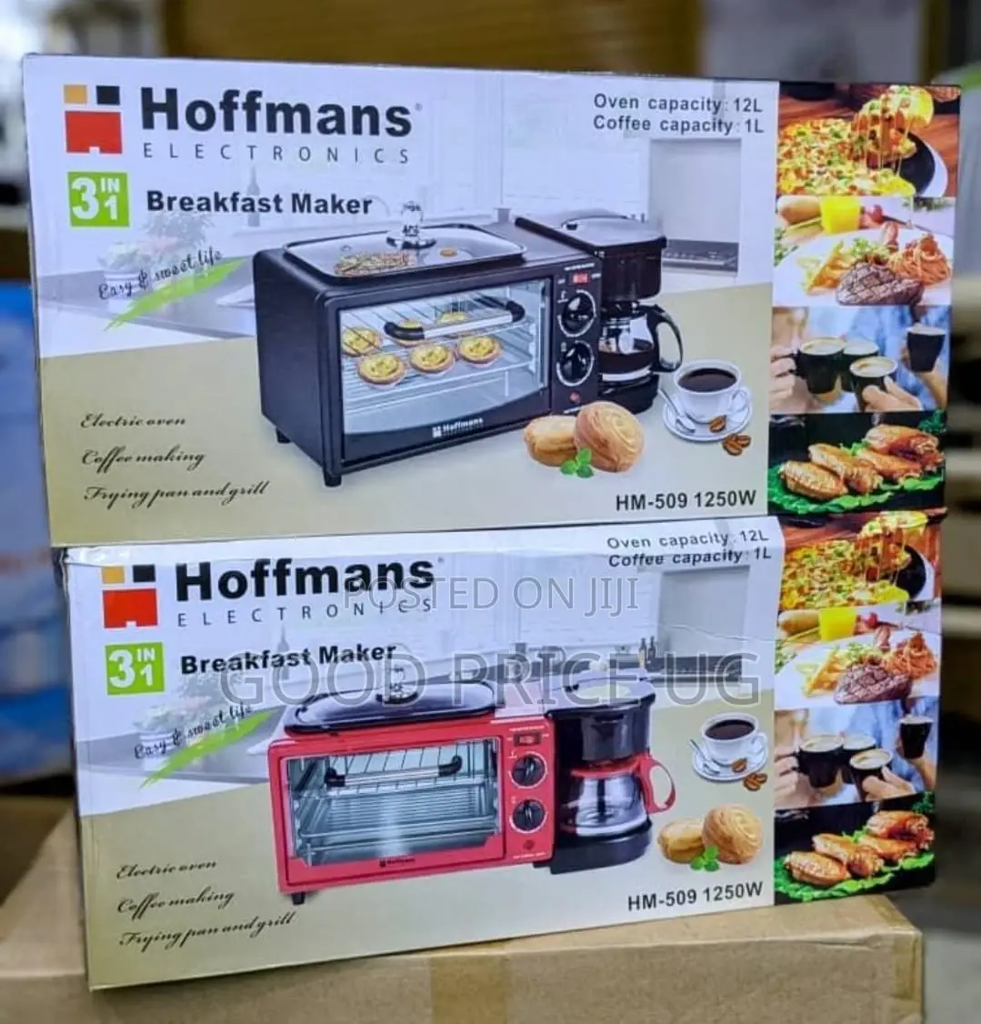 Hoffmans 3 in 1 Breakfast Maker 12l Oven 1l Coffee
