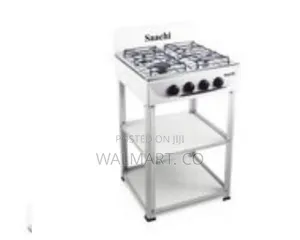 Saachi 4 Burner Gas Stove With 2 Shelves Stand