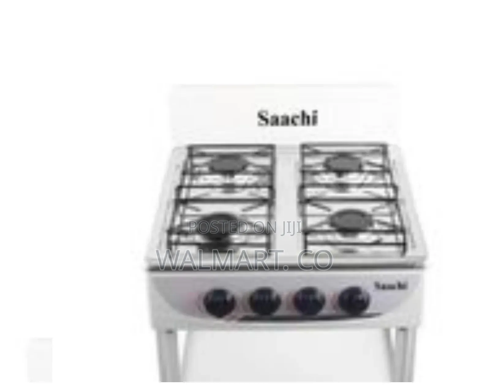 Saachi 4 Burner Gas Stove With 2 Shelves Stand