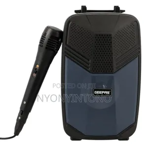Geepas Rechargeable Portable Speaker With Microphone Gsm11156