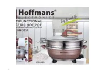 Boma Electric Pan and Hot Pot With Glass Lid Smokeless Cooker