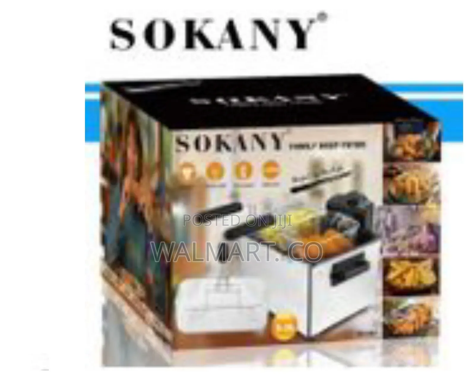 Sokany 5litres Electric Deep Fryer With 3 Drying Baskets 2100watts