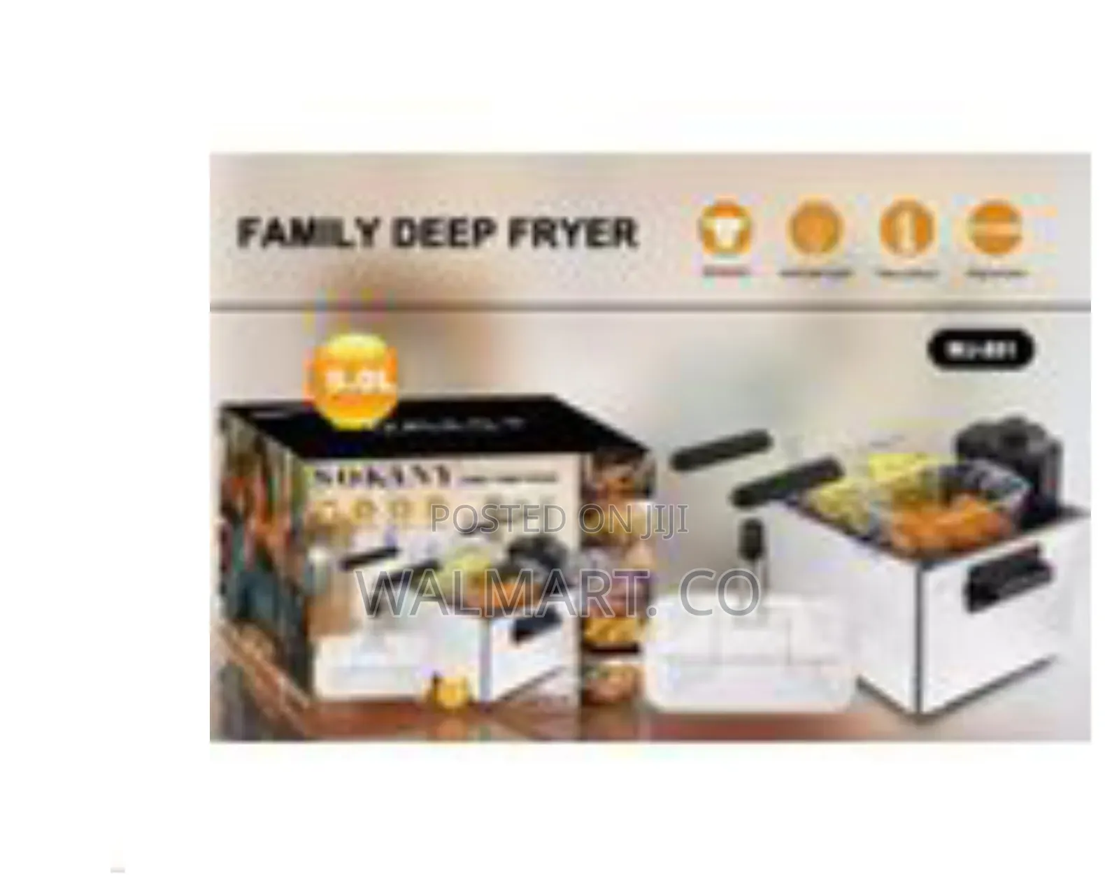 Sokany 5litres Electric Deep Fryer With 3 Drying Baskets 2100watts