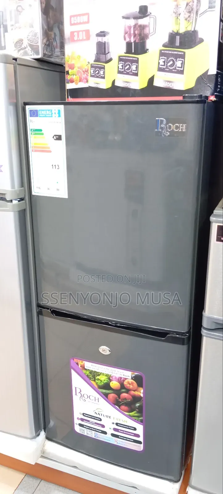 Roch 145l Double Door Bottom Freezer Refrigerator – Energy Saving